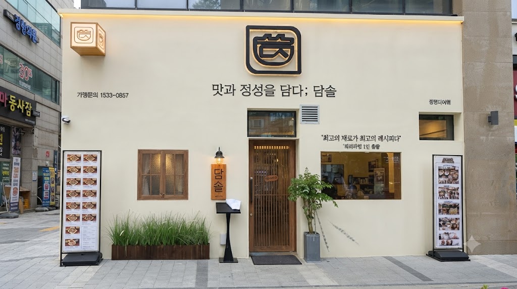 [수정구][담솥] 적은 자본으로 시작할 수 있는 부담 없는 매장입니다